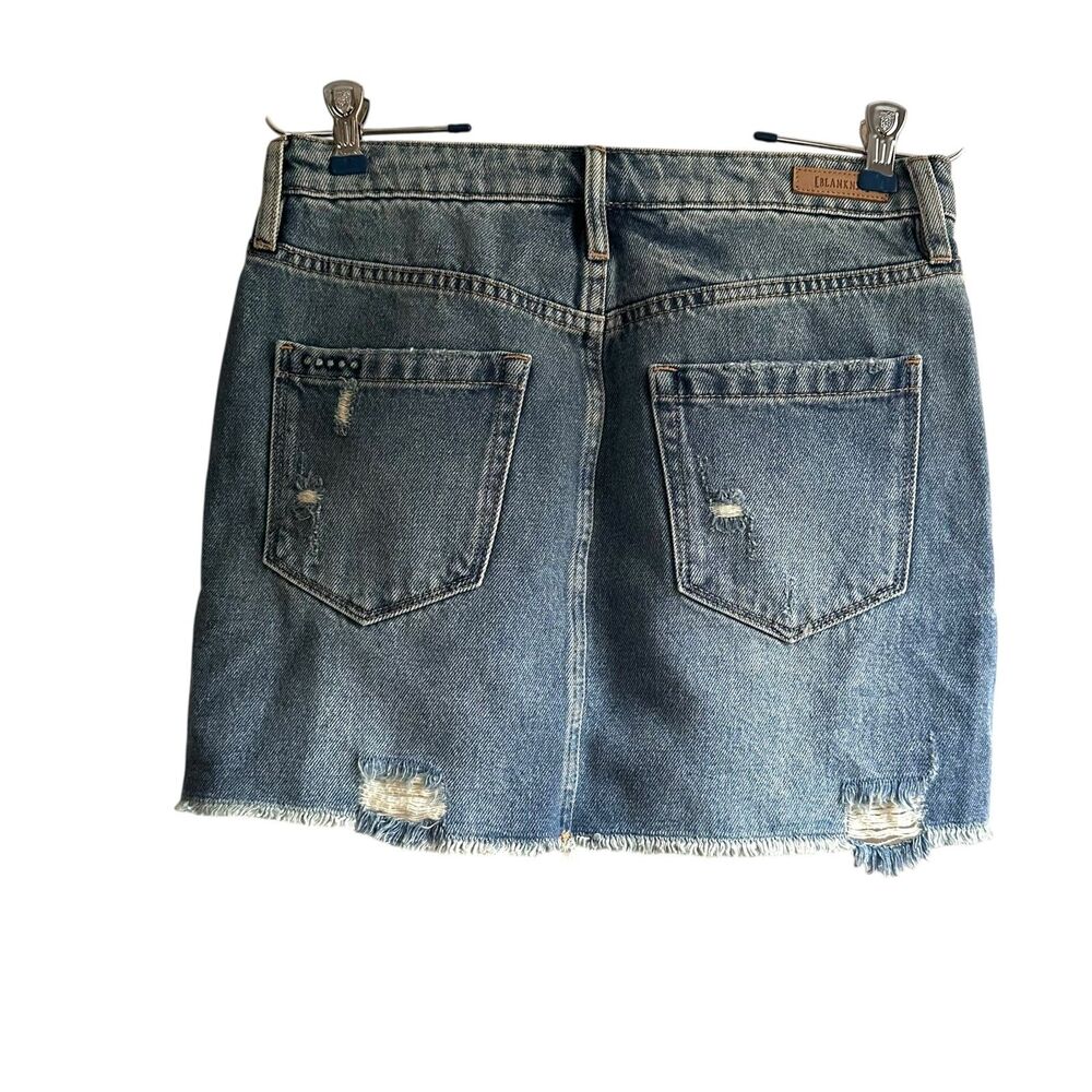 BLANKNYC Eye Opener Distressed Denim Skirt NWT 26 - Picture 3 of 5